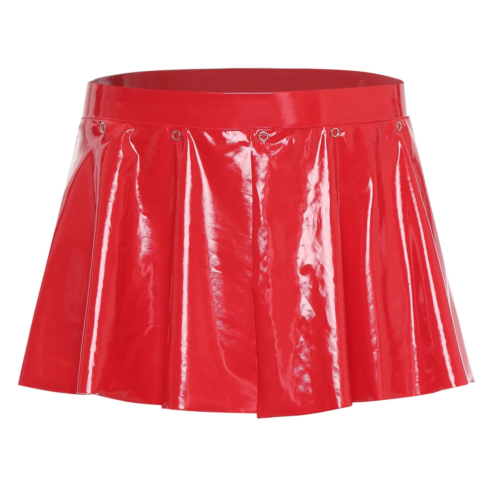 Red Men’s Snap & Strut PVC Kink Skirt BriefMen’s Snap & Strut PVC Kink Skirt Brief - pridevoyageshop.com - gay men’s thongs, boxers, briefs and jockstraps