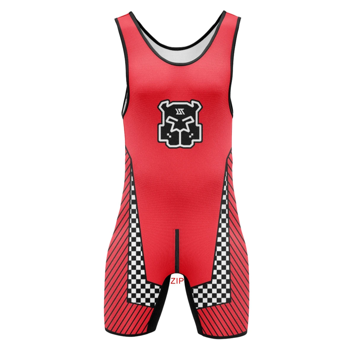 Red Race Alpha Wrestling Singlet – Zipper Edition from Pridevoyageshop