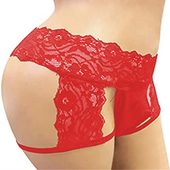 Red purple Men’s Kinked Up Floral Lace Boxers - pridevoyageshop.com - gay men’s thongs, boxers, briefs and jockstraps