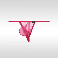 Rose red Men's Bare & Brazen Sheer Thong - pridevoyageshop.com - gay men’s thongs, boxers, briefs and jockstraps
