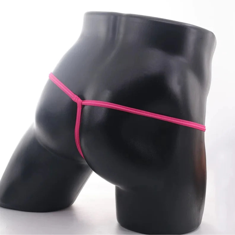 Rose red Men's Bare & Brazen Sheer Thong - pridevoyageshop.com - gay men’s thongs, boxers, briefs and jockstraps