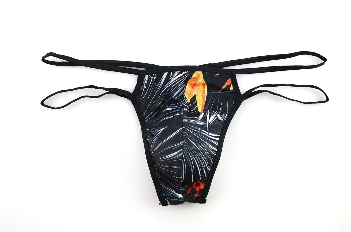 Big Man's Patterned Show Thong - pridevoyageshop.com - gay men’s underwear and swimwear