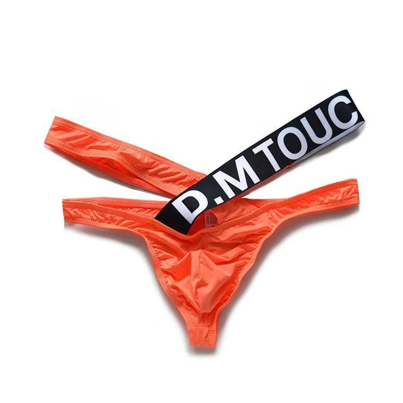 orange DM Touch Me Strap Thong - pridevoyageshop.com - gay men’s thongs, boxers, briefs and jockstraps