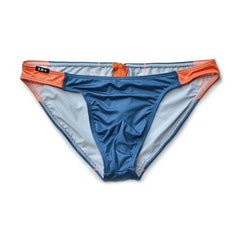 navy blue DM Take It Bitch Open Butt Zipper Briefs - pridevoyageshop.com - gay men’s underwear and activewear