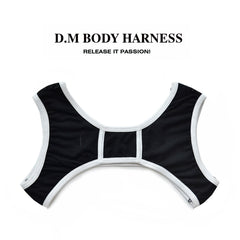 black DM Passion Mesh Harness | Gay Harness- pridevoyageshop.com - gay men’s harness, lingerie and fetish wear