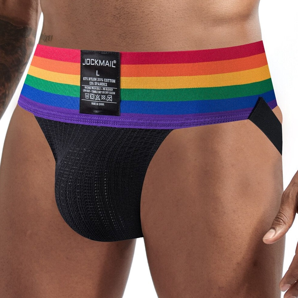 hot man in black Gay Jockstrap: Designer Jock Strap & Gay Athletic Supporter- pridevoyageshop.com - gay men’s underwear and swimwear