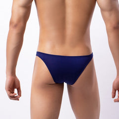 sexy gay man in navy blue Cheeky Low-Rise Mesh Briefs | Gay Men Underwear- pridevoyageshop.com - gay men’s underwear and swimwear
