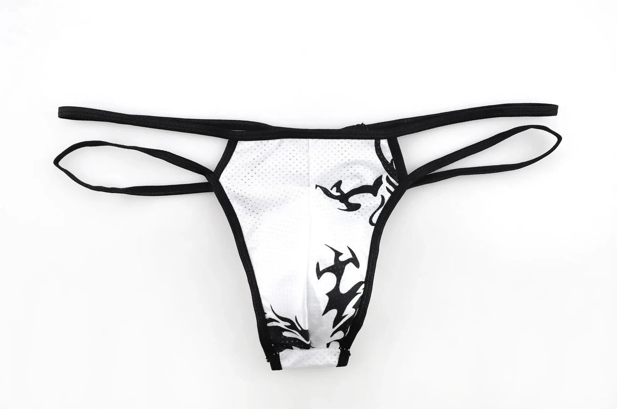 Big Man's Patterned Show Thong - pridevoyageshop.com - gay men’s underwear and swimwear