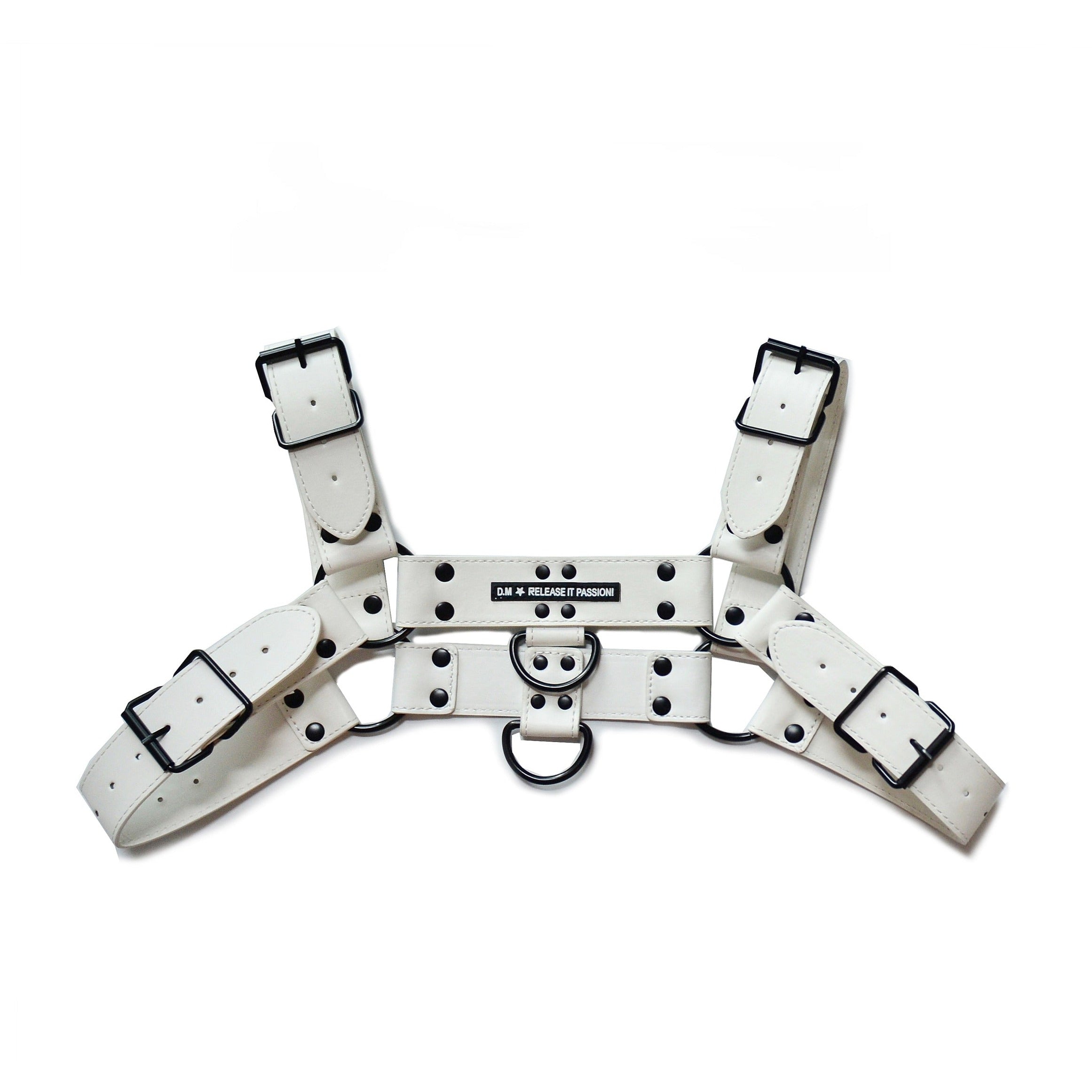 White Adjustable Chest Harness: Men's Clubwear and Gay Lingerie