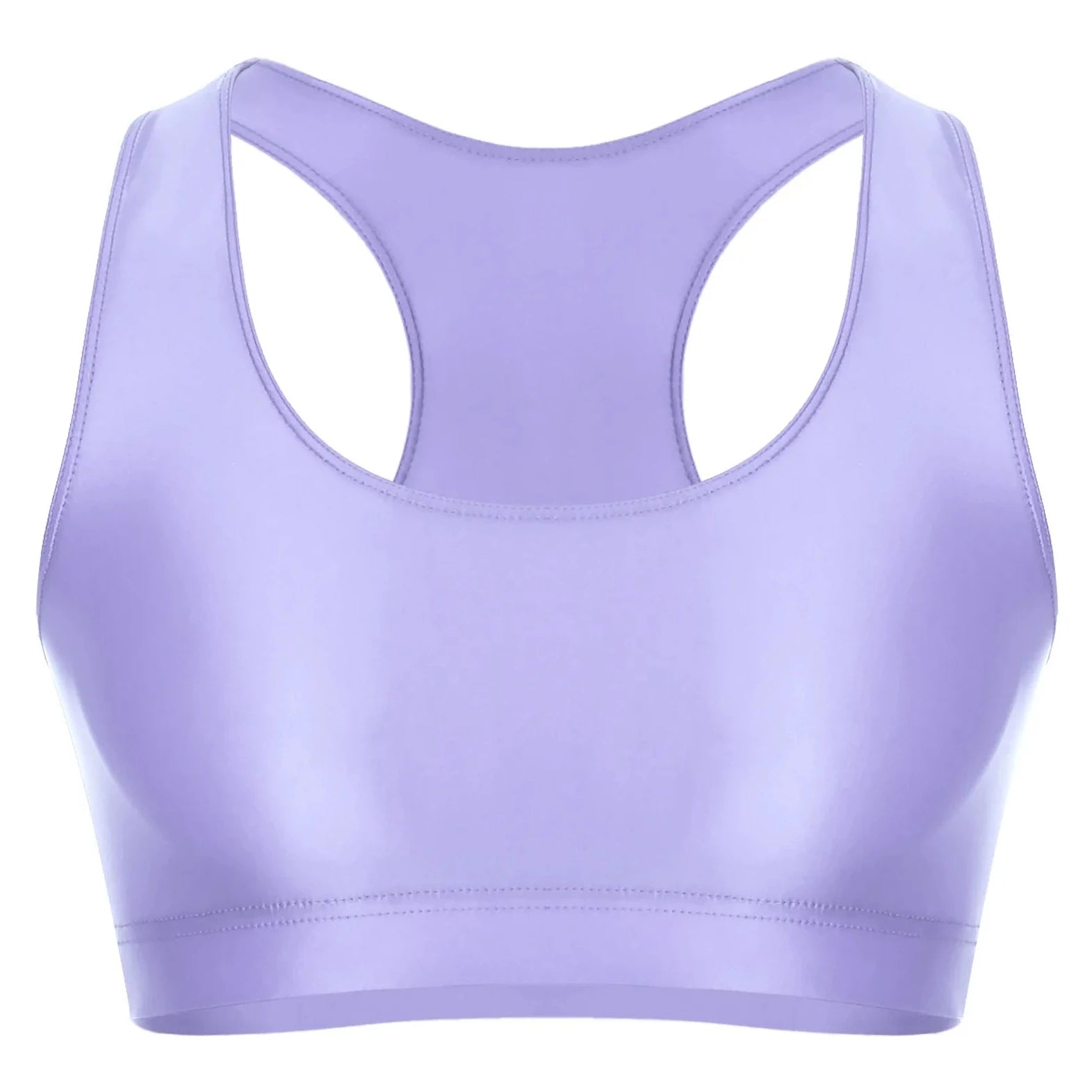 light purple Men's Glossy Sports Crop Top | Gay Crop Tops & Sports Wear - pridevoyageshop.com - gay crop tops, gay casual clothes and gay clothes store