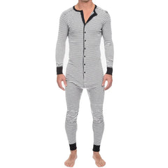 a hot daddy in white All Night full-body men’s onesie - pridevoyageshop.com - men's pajamas, men's loungewear, men's sleepwear