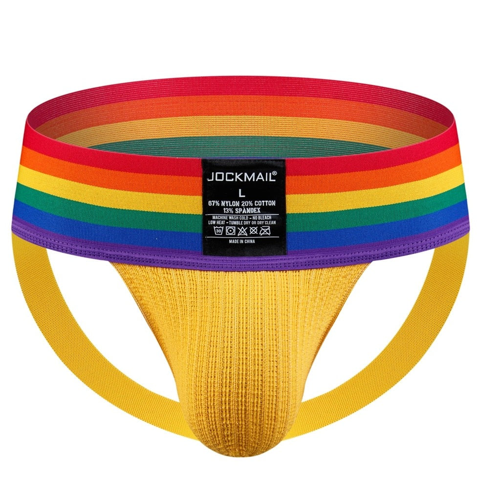 yellow Gay Jockstrap: Designer Jock Strap & Gay Athletic Supporter- pridevoyageshop.com - gay men’s underwear and swimwear