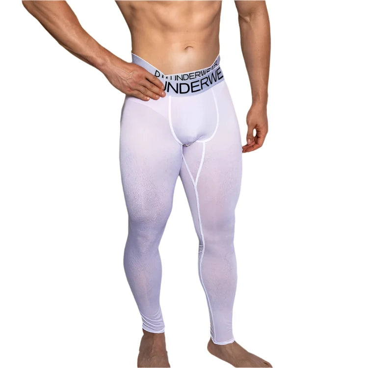 a hot man in white DM Nudism Tights - pridevoyageshop.com - gay men’s thights, leggings, and long underwear