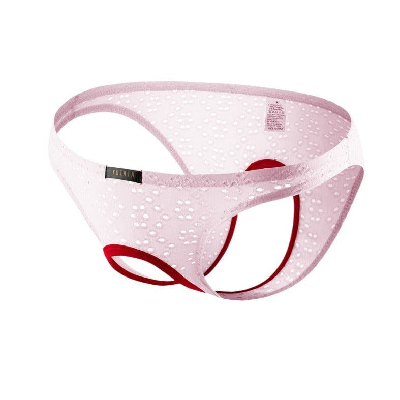 pink Perfect for Tops No Crotch Mesh Briefs | Gay Men Underwear- pridevoyageshop.com - gay men’s underwear and swimwear