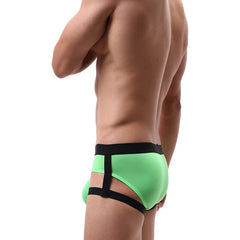 a hot gay man in green Gay Men's Bold Garter Briefs - pridevoyageshop.com - gay men’s underwear and swimwear