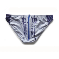 a sexy gay men in gray DM Take It Bitch Open Butt Zipper Briefs - pridevoyageshop.com - gay men’s underwear and activewear
