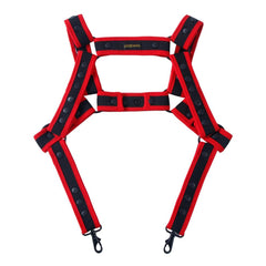 red Pulse Suspender Harness -pridevoyageshop.com - gay men’s harness, lingerie and fetish wear