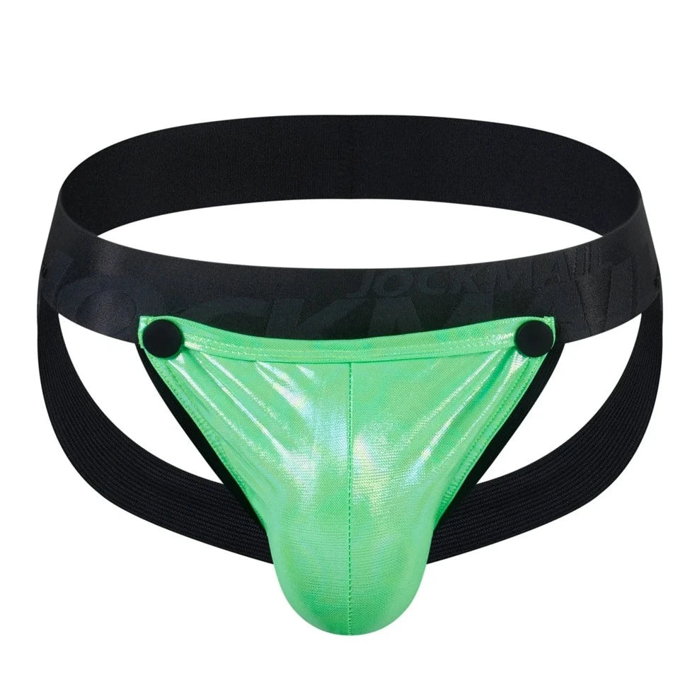green Jockmail Circuit Party Jockstrap - pridevoyageshop.com - gay men’s underwear and swimwear
