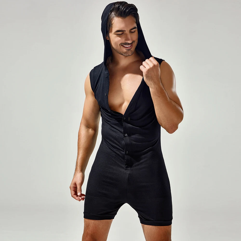 Meat Rack Hooded Onesie for Gay Men