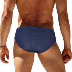 sexy gay man in dark blue Gay Swimwear | Gay Men's Clipper Swim Briefs- pridevoyageshop.com - gay men’s underwear and swimwear