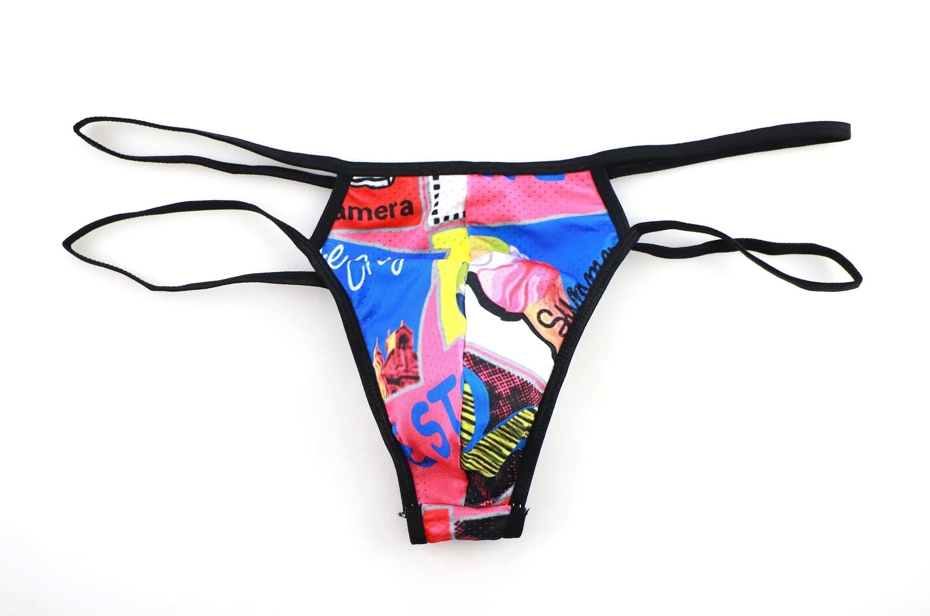 Big Man's Patterned Show Thong - pridevoyageshop.com - gay men’s underwear and swimwear