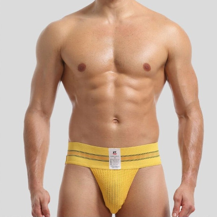 hot gay man in yellow Gay Jockstraps: Sexy Gay Jockstrap and Thick Band Jockstrap- pridevoyageshop.com - gay men’s underwear and swimwear