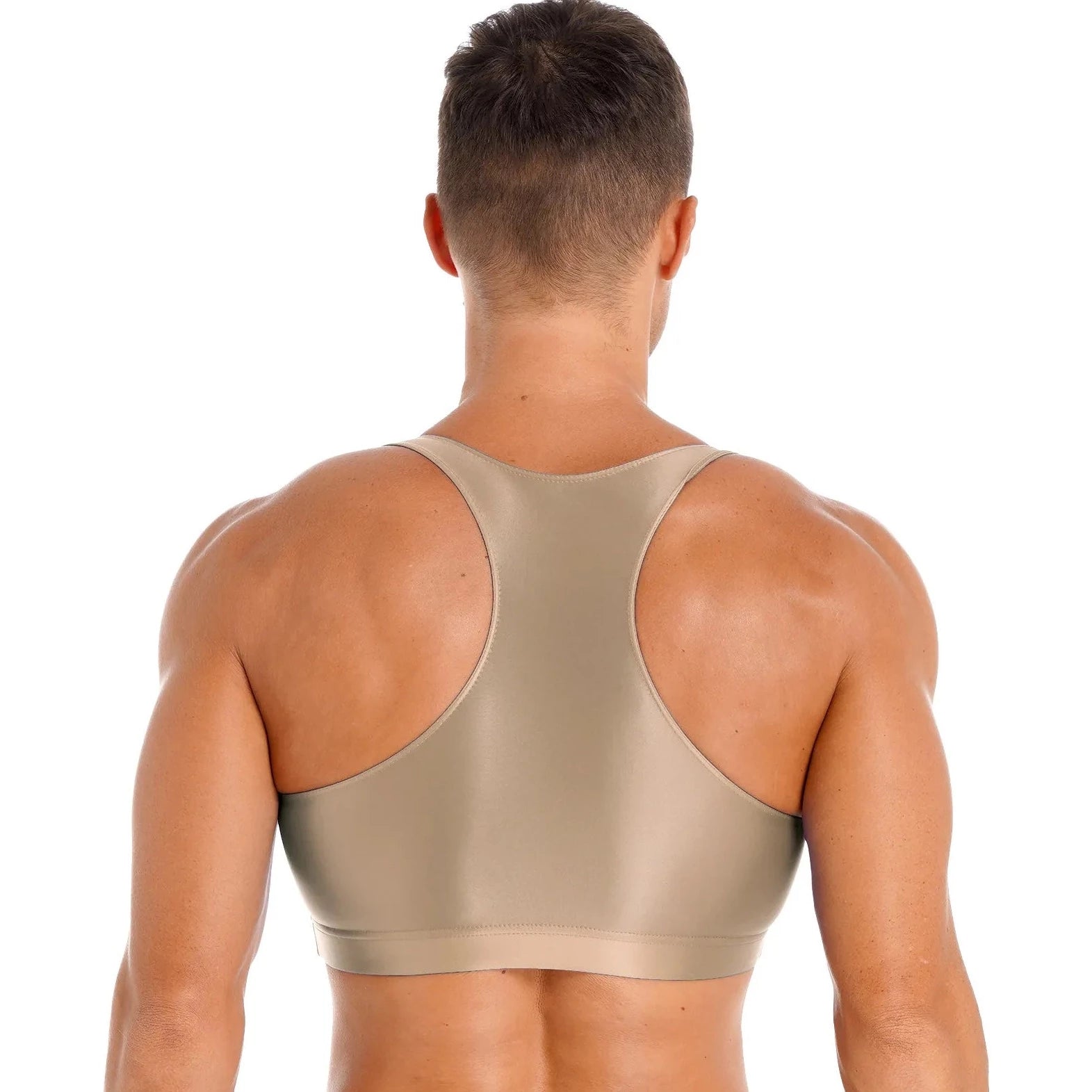 a sexy gay man in coffee Men's Glossy Sports Crop Top | Gay Crop Tops & Sports Wear - pridevoyageshop.com - gay crop tops, gay casual clothes and gay clothes store