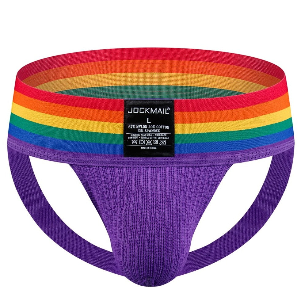 purple Gay Jockstrap: Designer Jock Strap & Gay Athletic Supporter- pridevoyageshop.com - gay men’s underwear and swimwear