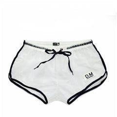 black Gay Shorts | DM Plastic See Through Running Shorts - Men's Activewear, gym short, sport shorts, running shorts- pridevoyageshop.com