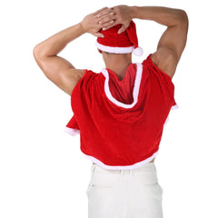a sexy gay man in Sleigh Daddy Santa Costume - pridevoyageshop.com - gay costumes, men role play outfits, gay party costumes and gay rave outfits
