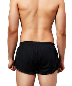 sexy gay man in black Seobean Men's Quick Dry Running Shorts | Gay Shorts - Men's Activewear, gym short, sport shorts, running shorts- pridevoyageshop.com