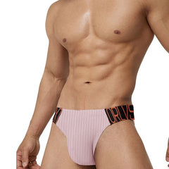 a sexy gay man in pink ORLVS Men's Ribbed Briefs - pridevoyageshop.com - gay men’s underwear and swimwear
