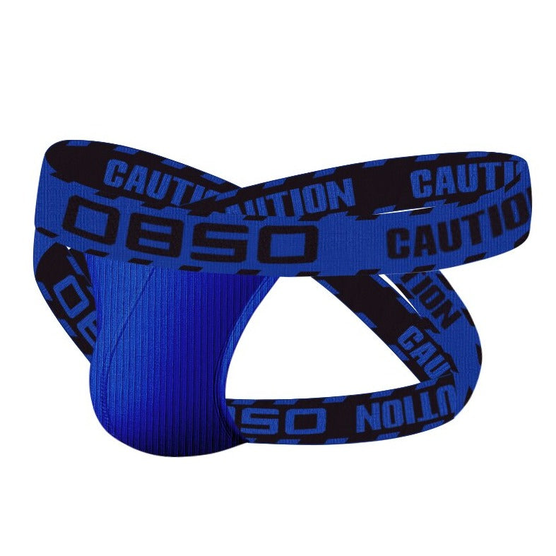 Blue OBSO Men's G-String Jockstrap Underwear - pridevoyageshop.com - gay men’s underwear and swimwear