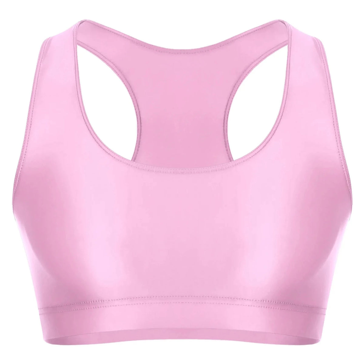 pink Men's Glossy Sports Crop Top | Gay Crop Tops & Sports Wear - pridevoyageshop.com - gay crop tops, gay casual clothes and gay clothes store