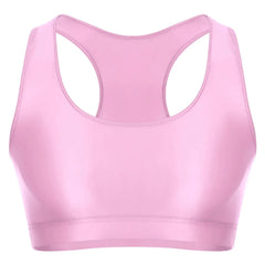 pink Men's Glossy Sports Crop Top | Gay Crop Tops & Sports Wear - pridevoyageshop.com - gay crop tops, gay casual clothes and gay clothes store