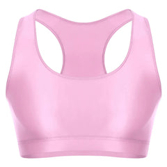 pink Men's Glossy Sports Crop Top | Gay Crop Tops & Sports Wear - pridevoyageshop.com - gay crop tops, gay casual clothes and gay clothes store