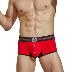 a hot gay man in red Young Men's Boxer Briefs - pridevoyageshop.com - gay men’s underwear and activewear