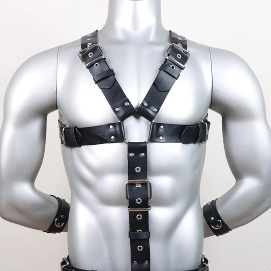 Command Cock Ring Body Harness - pridevoyageshop.com - gay men’s puppy play gear, lingerie, fishnet and fetish wear