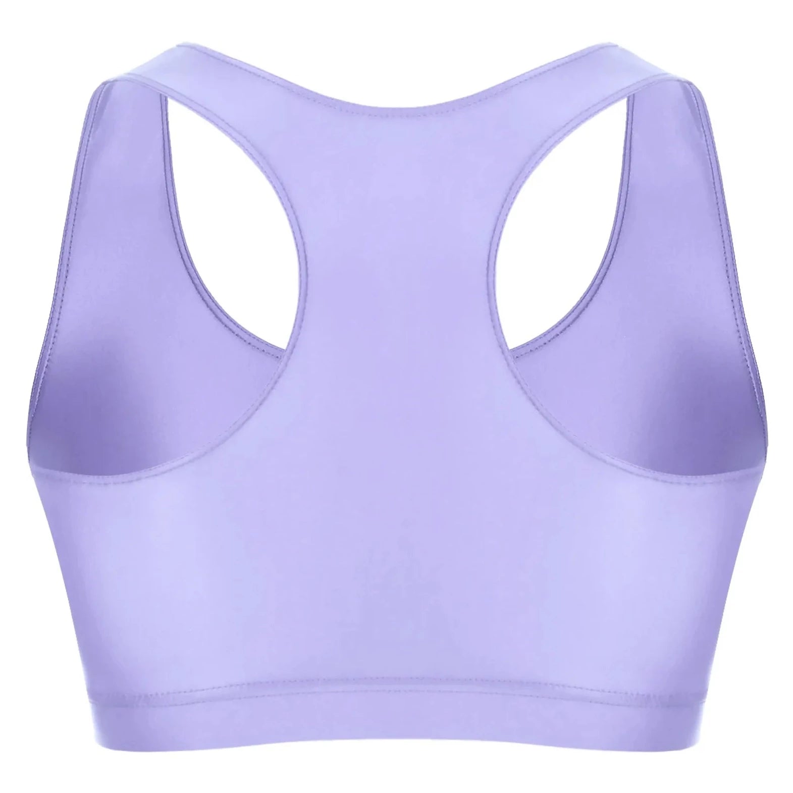 light purple Men's Glossy Sports Crop Top | Gay Crop Tops & Sports Wear - pridevoyageshop.com - gay crop tops, gay casual clothes and gay clothes store