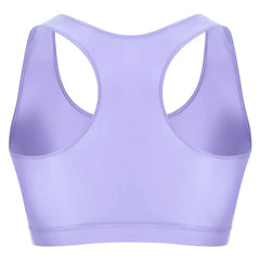 light purple Men's Glossy Sports Crop Top | Gay Crop Tops & Sports Wear - pridevoyageshop.com - gay crop tops, gay casual clothes and gay clothes store