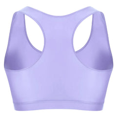 light purple Men's Glossy Sports Crop Top | Gay Crop Tops & Sports Wear - pridevoyageshop.com - gay crop tops, gay casual clothes and gay clothes store