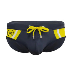 black Men's Two-toned Bold Swim Briefs - pridevoyageshop.com - gay men’s underwear and swimwear