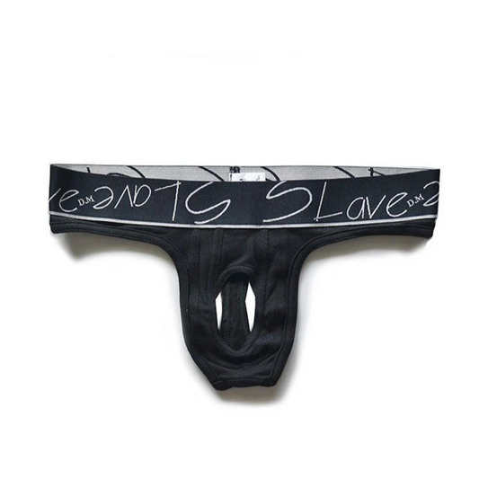 black DM Uncaged Desire Thong - pridevoyageshop.com - gay men’s thongs, boxers, briefs and jockstraps