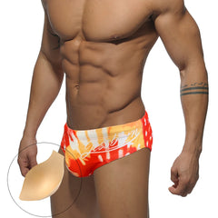 a hot gay man in Men's Fire Graffiti Swim Briefs - pridevoyageshop.com - gay men’s underwear and swimwear