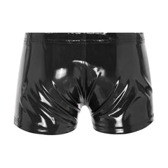 Men’s “Zip Tease” Glossy Boxers