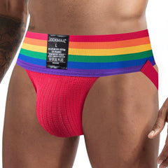 hot man in red Gay Jockstrap: Designer Jock Strap & Gay Athletic Supporter- pridevoyageshop.com - gay men’s underwear and swimwear