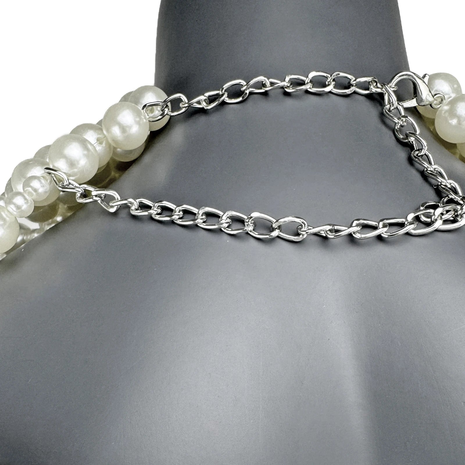 details of Regal Pearl Body Jewelry Harness- pridevoyageshop.com - gay men’s harness, lingerie and fetish wear