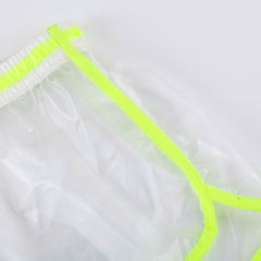 details of Gay Shorts | DM Plastic See Through Running Shorts - Men's Activewear, gym short, sport shorts, running shorts- pridevoyageshop.com