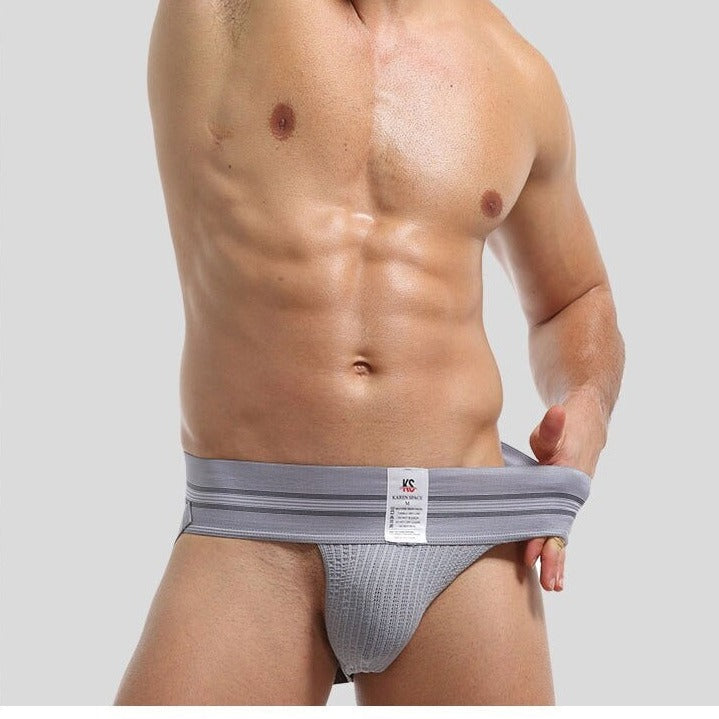 hot gay man in gray Gay Jockstraps: Sexy Gay Jockstrap and Thick Band Jockstrap- pridevoyageshop.com - gay men’s underwear and swimwear