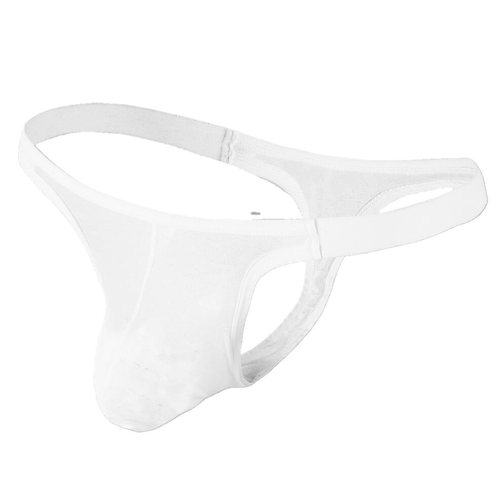 White Sexy Mens Thongs: Semi Sheer Underwear for Gay Lingerie - pridevoyageshop.com - gay men’s underwear and swimwear